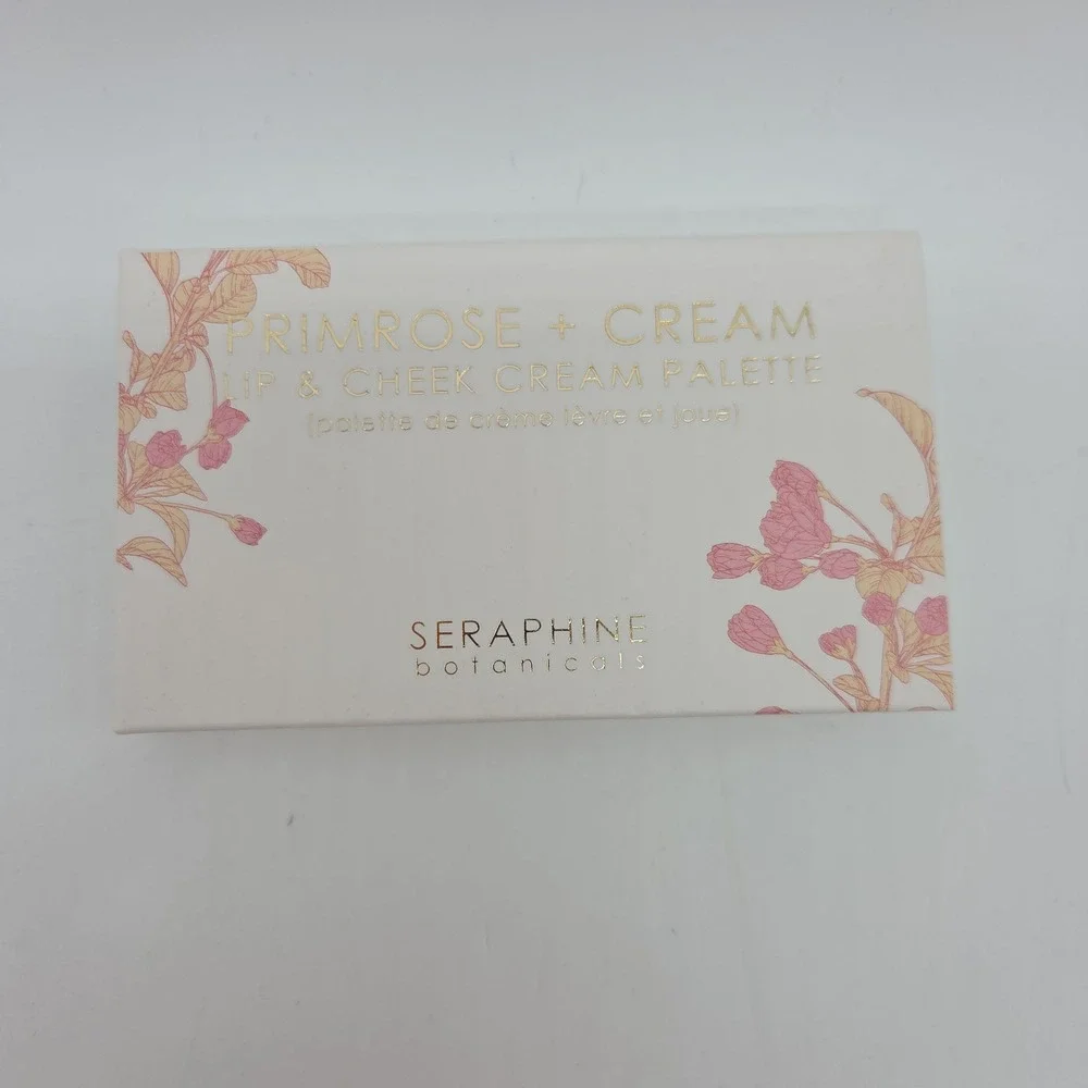 Seraphine Botanicals Primrose + Cream Lip & Cheek Cream Palette FULL SIZE 0.42oz